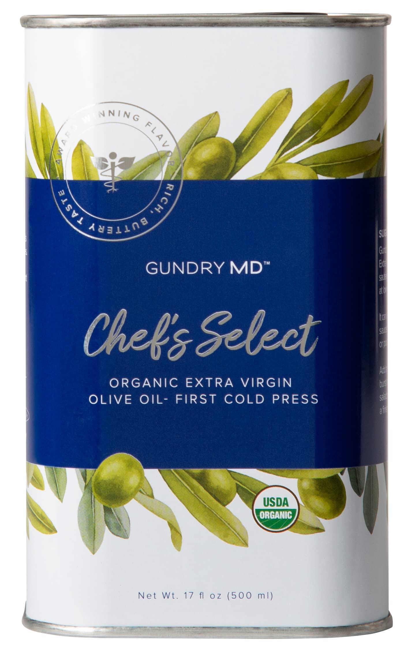 Gundry MD Chef's Select Organic Extra Virgin Olive Oil First Cold Pressed