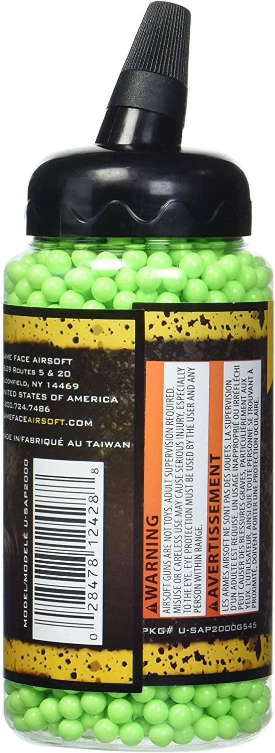 GameFace USAP2000 Premier Ammo .12Gram Camo Airsoft BBs 2000 Count