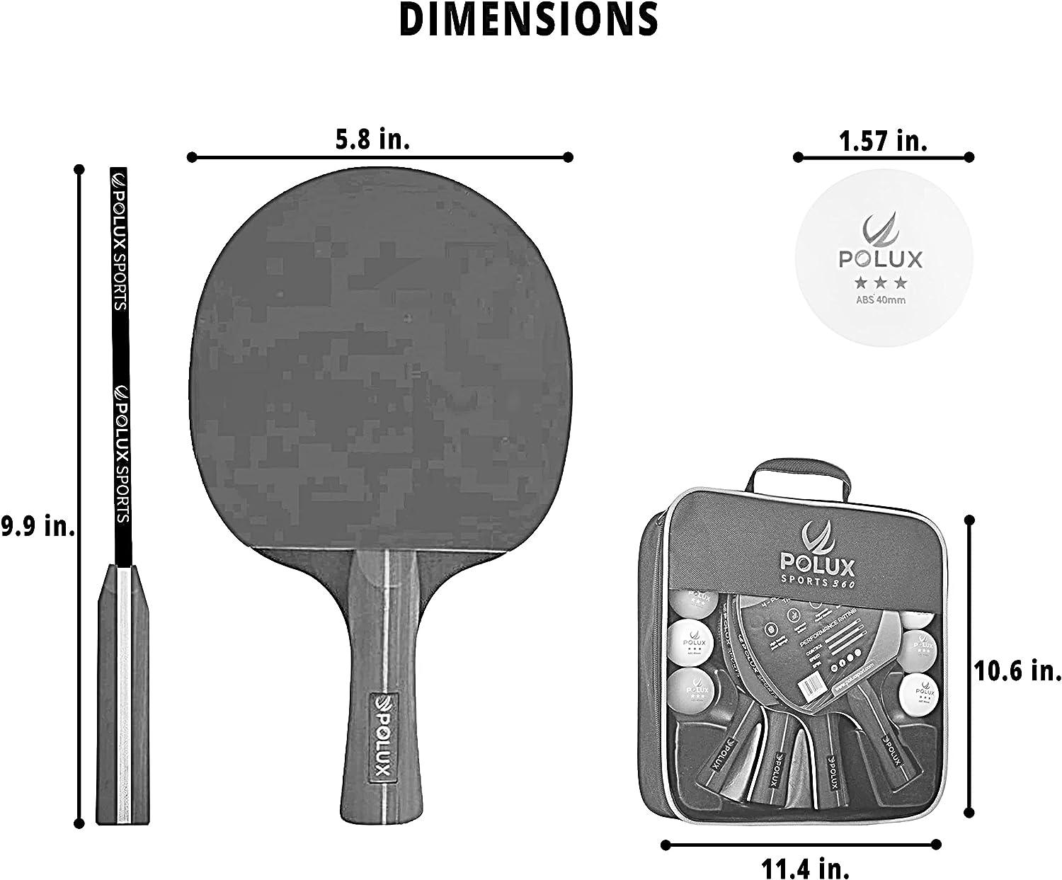 Ping Pong Paddles and Balls Set for 4 Players, set ping pong
