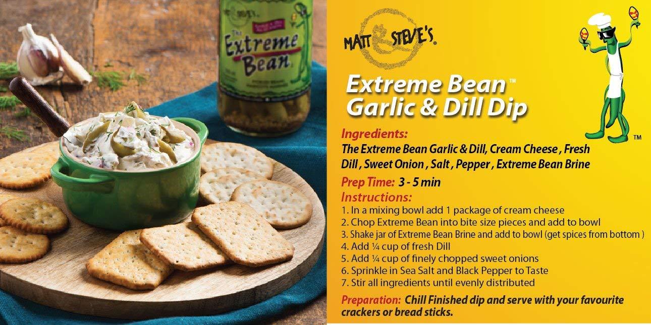 The Extreme Bean Garlic & Dill, Pickled Green Beans. 16 oz (3 pack)