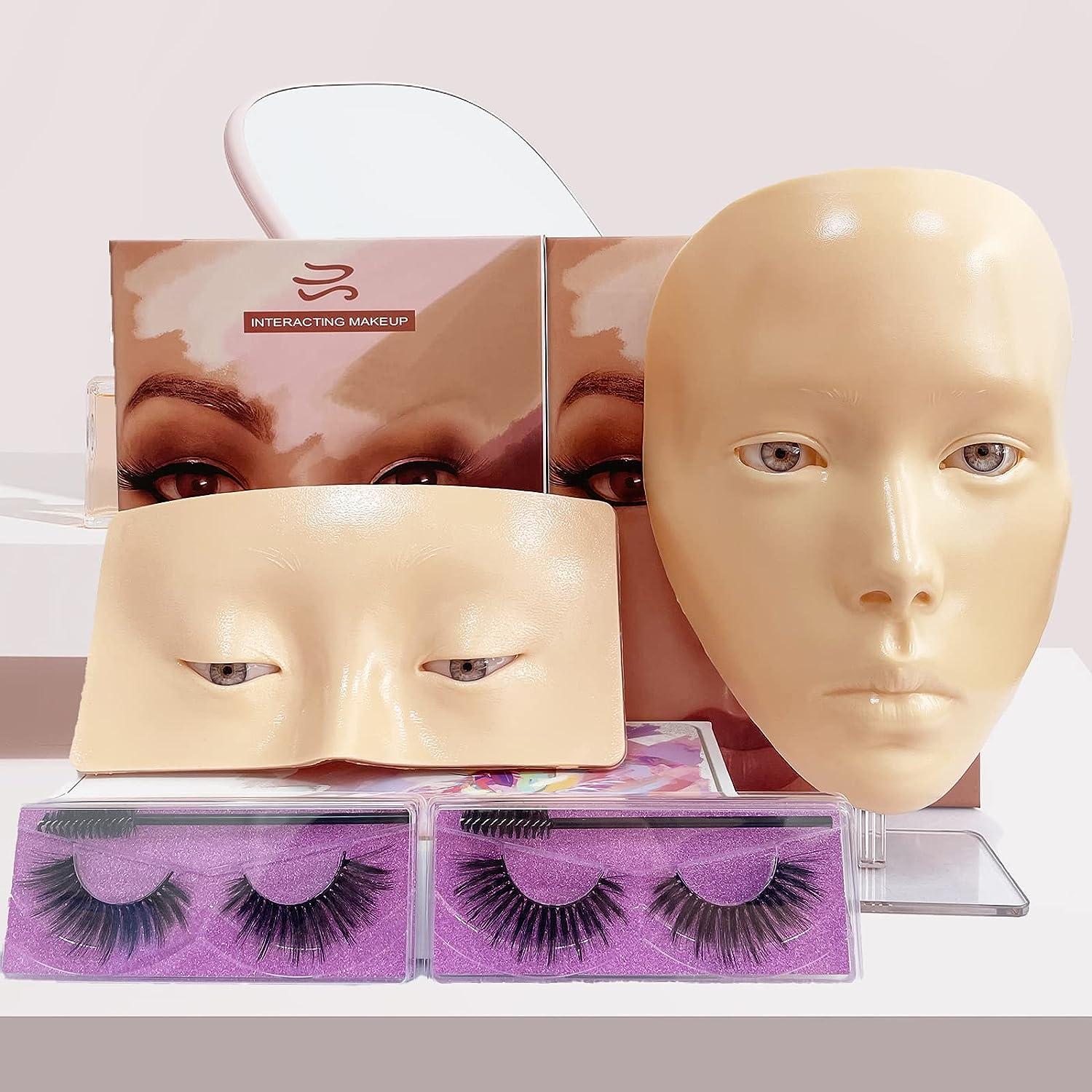 Soft Silicone Mannequin Head Model Makeup Practice Head with Lifelike Skin  Tone for Facial Massage Cosmetology Training