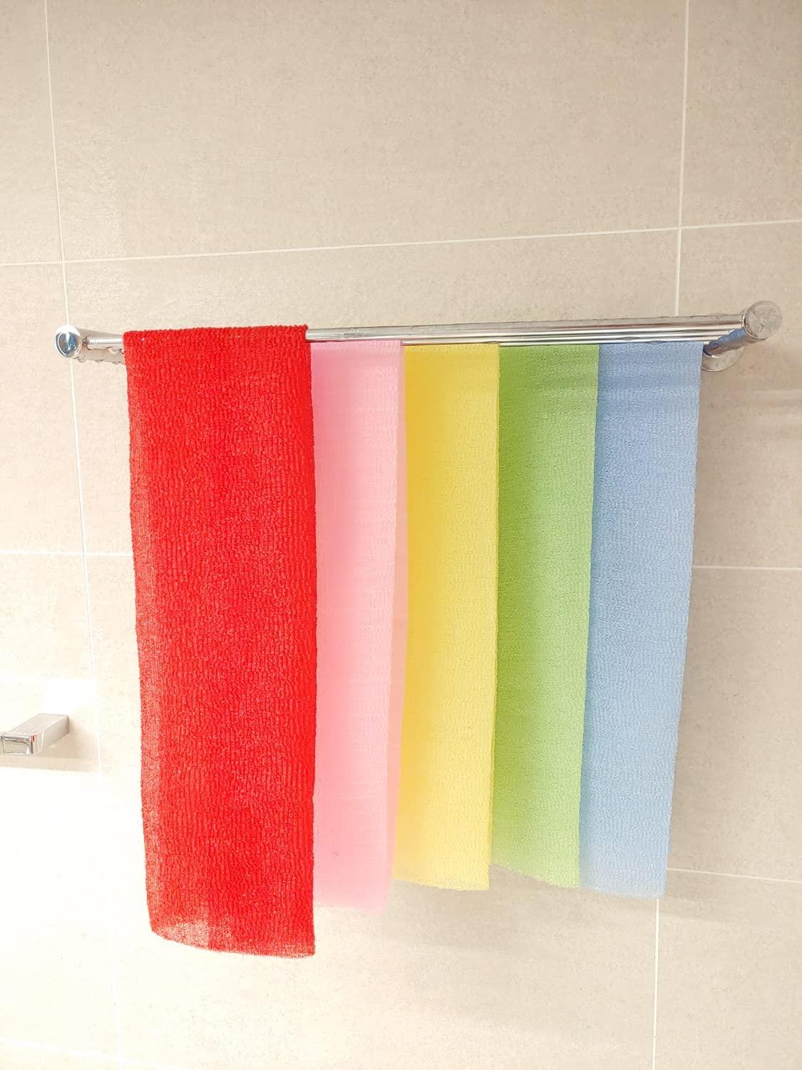 Nepure Korean Exfoliating Washcloth Shower Towel, Large Size, 5 Colors