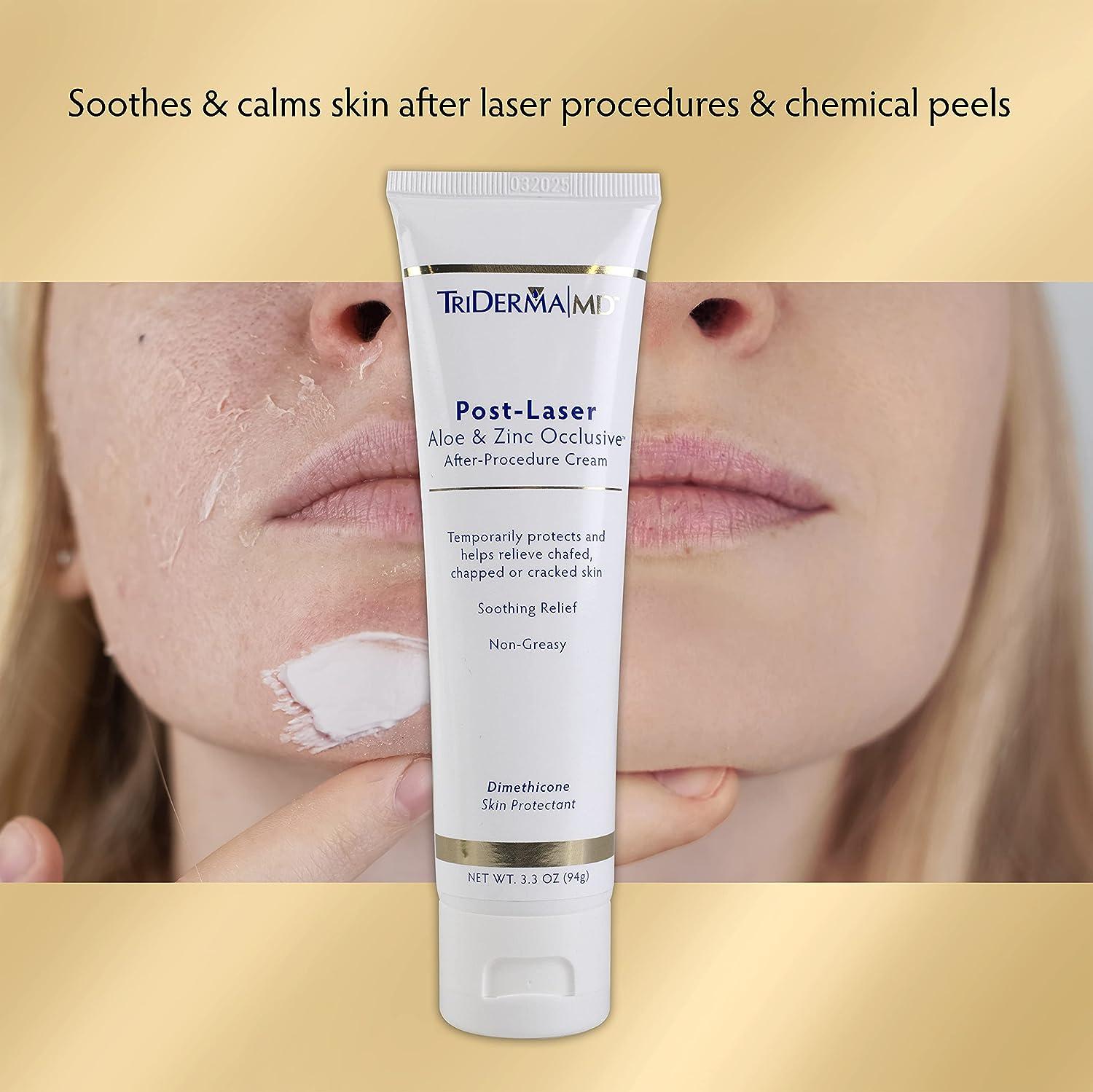 格安人気 TriDerma Post oz 3.3 - Cream Occlusive Zinc & Aloe Laser フェイスクリーム