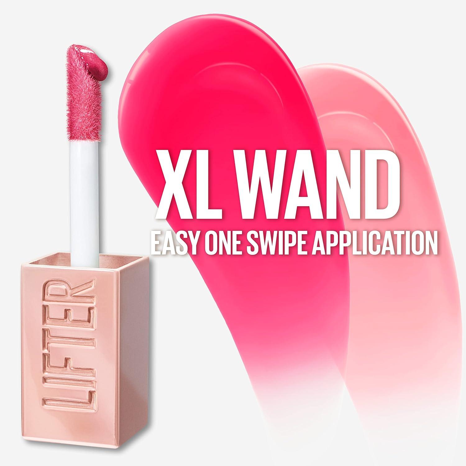 Maybelline New York Lifter Gloss Hydrating Lip Gloss with Hyaluronic Acid Taffy Sheer Berry 1 Count