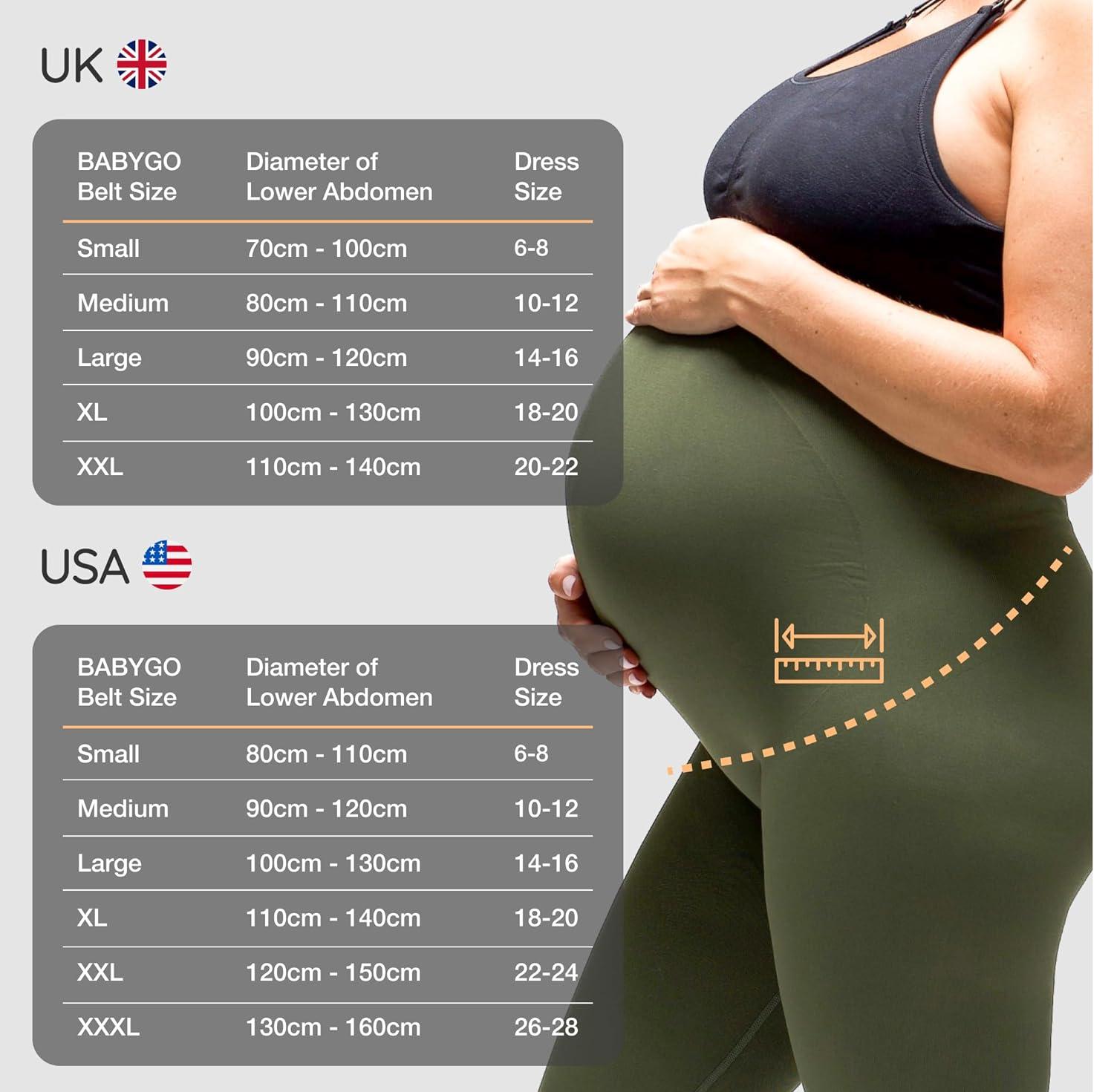Maternity Postpartum Support Belt Relieve Back Pelvic Hip Pain SPD PGP Includes Pregnancy Book Nude L 14 16 90cm 120cm
