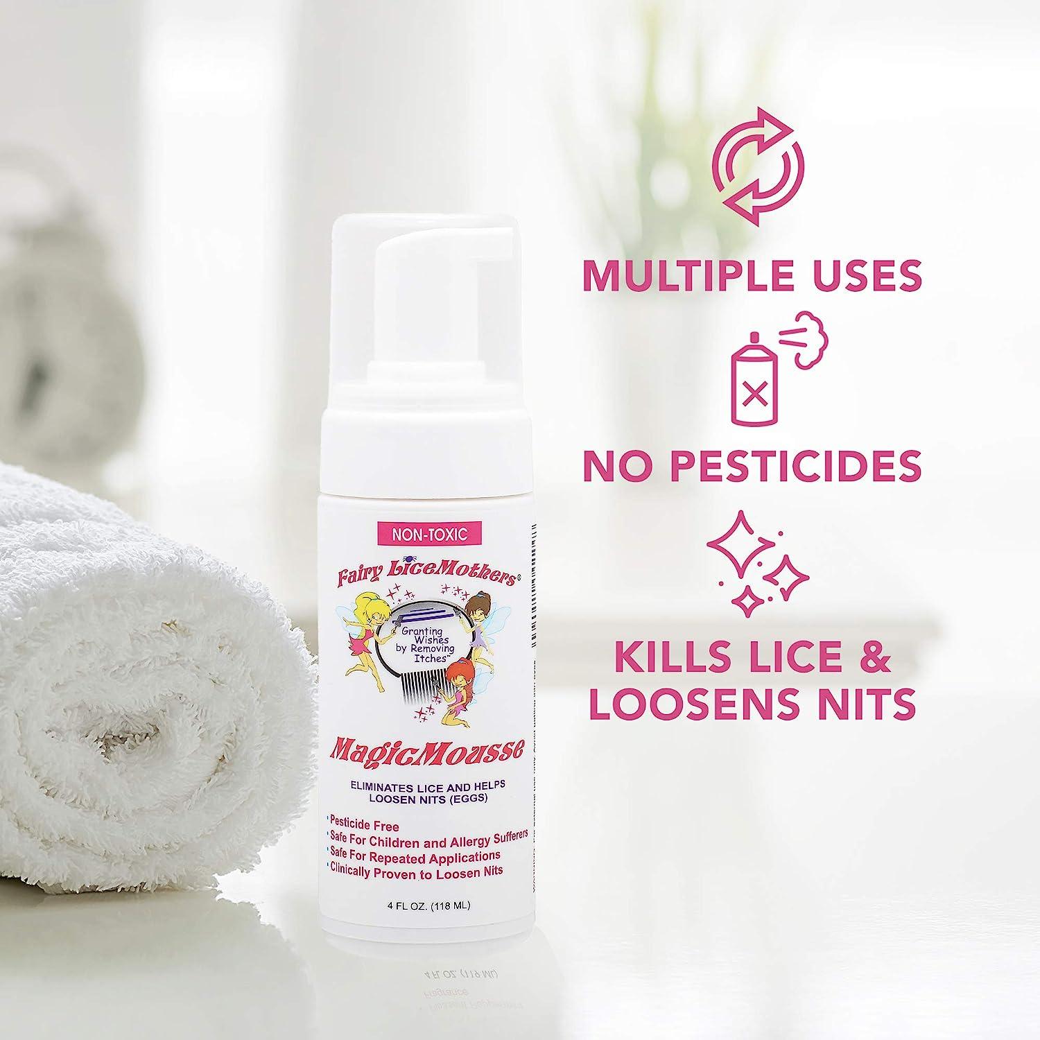 MagicMousse Lice Treatment Mousse for Head Lice Removal, No Sulfate and