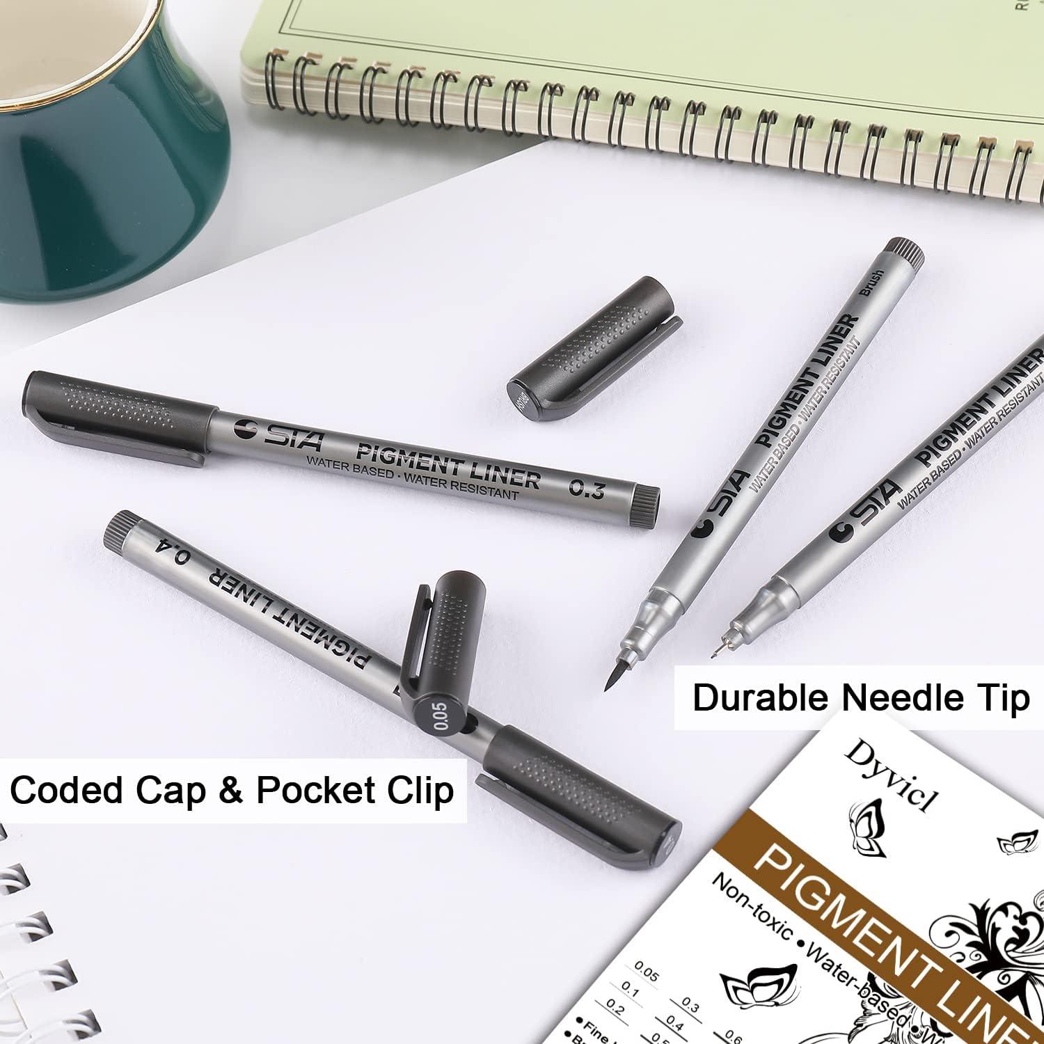 9pcs Drawing Pens Set, Art Pens, Ink Pens For Drawing, Sketching Pen,  Artist Pen, Black Fine Tip Pen, Fine Pen, Cartoon Pen, Outline Pen,  Suitable For Adults, Students