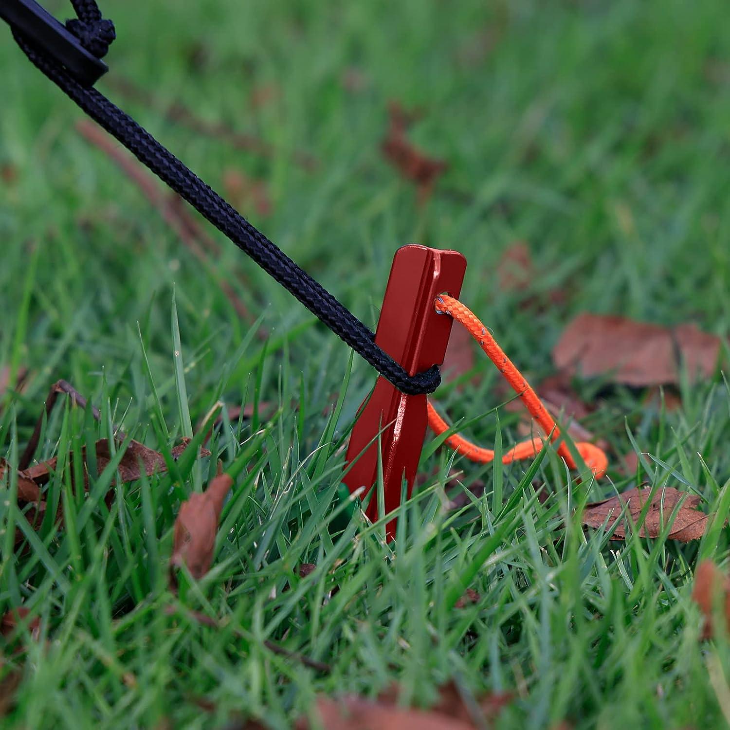 16PCS Red Aluminium Tent Stakes - Heavy Duty, Lightweight, Durable & Safe  Metal Camping Pegs | Buy Now with Express International Delivery |  GoSupps.com