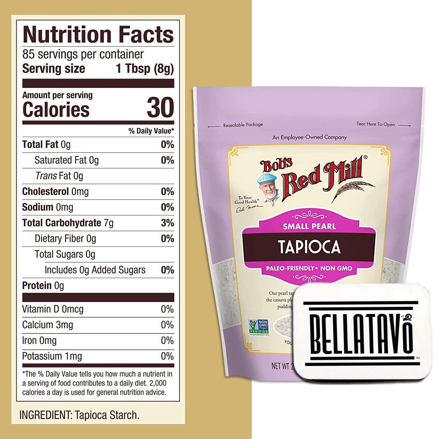 Small Tapioca Pearl Bundle. Includes One 24 Oz Bag of Bob's Red Mill