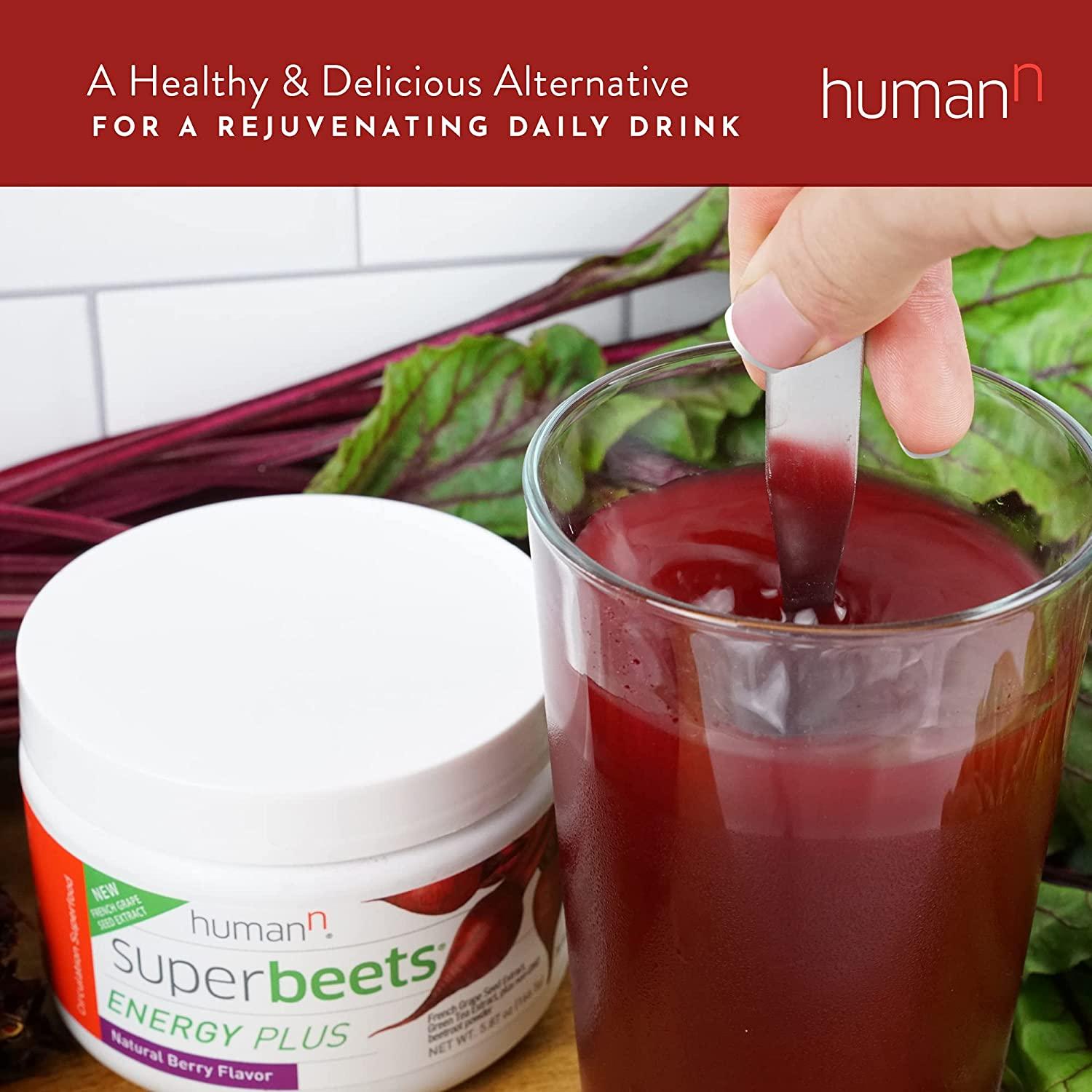 HumanN SuperBeets Energy Plus with Grape Seed Extract 30 Servings