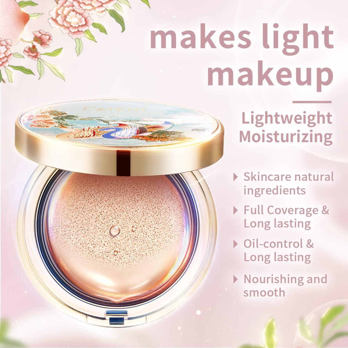 CATKIN Blossom BB Cream Air Cushion Foundation with Full Coverage and