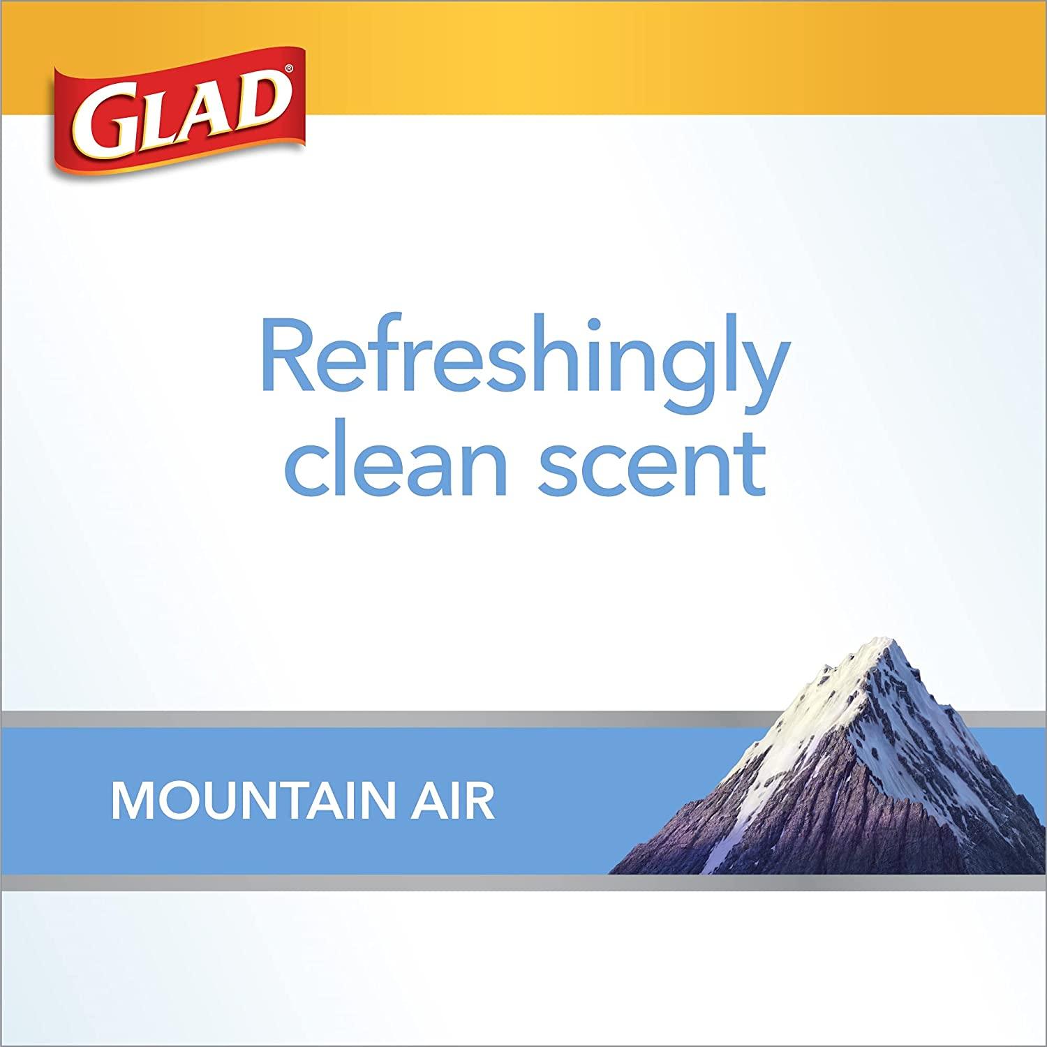 Glad ForceFlex with Clorox Mountain Air Scent Large Drawstring