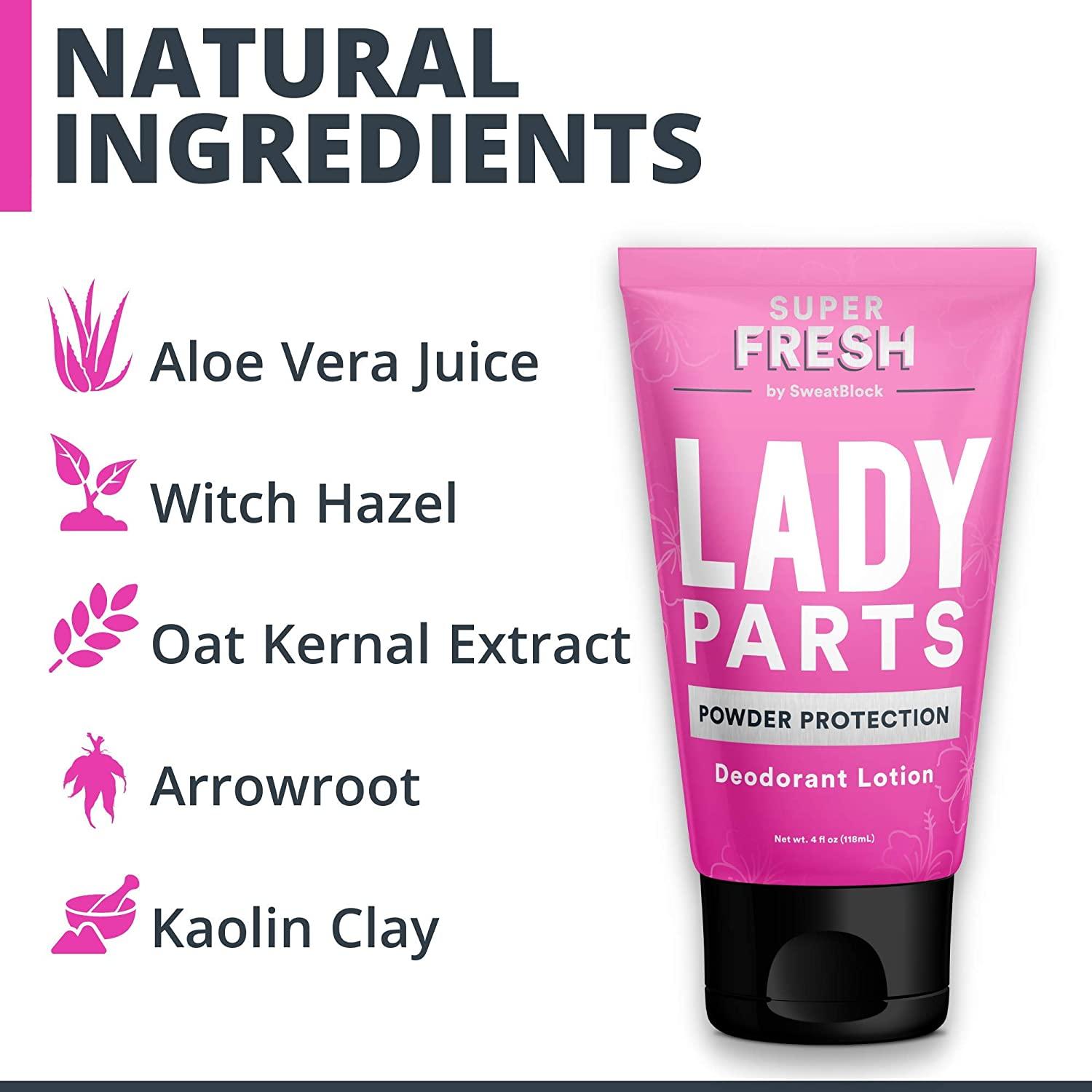Lady Parts Feminine Hygiene Lotion For Breast, Private Parts, Crotch & Inner Thigh to Stop Odor