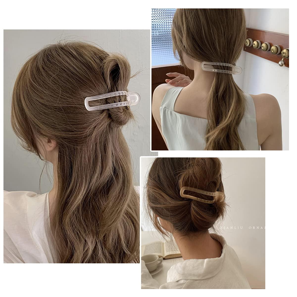 Aaiffey Alligator Hair Clips 5 Pcs Matte Premium Strong Shark