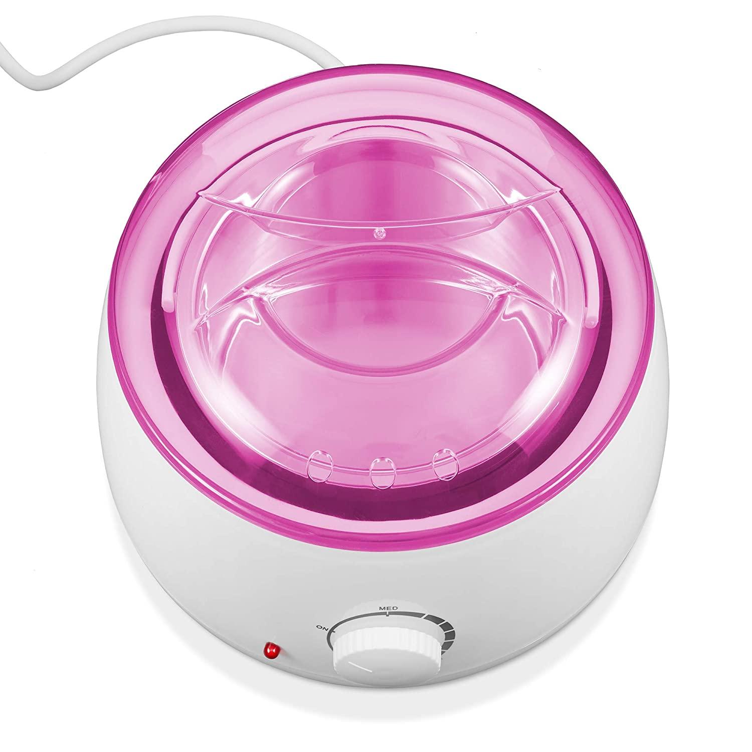 Electric Wax Warmer for Hair Removal - Black and Pink by Salon