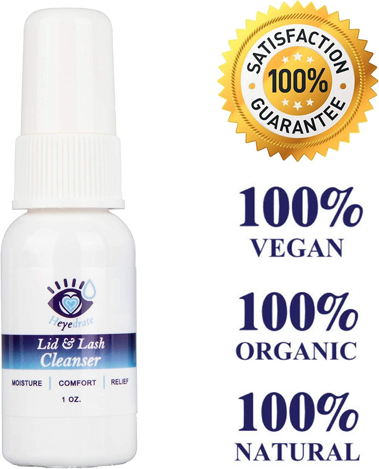 Eye Love Heyedrate Lid and Lash Cleanser Hypochlorous Acid Eyelid Cleansing Spray for Eye