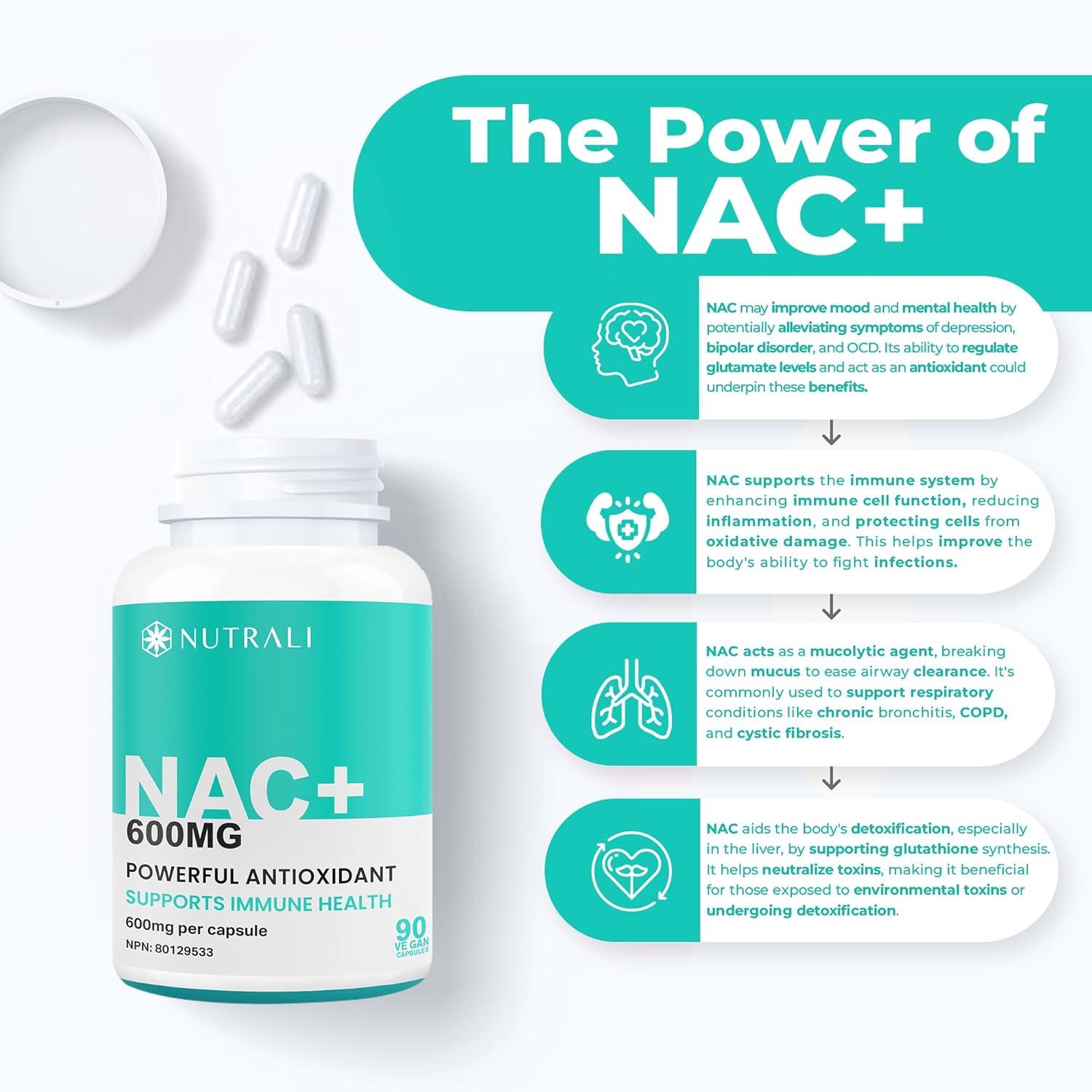 MAXIMUM POTENCY 600mg NAC Capsules (N-Acetyl-L-Cysteine) Supplement  Powerful Antioxidant Glutathione Support Liver Support Vegan Gluten Free.  90 Easy to Swallow Capsules. 3 Packs 270 count (Pack of 1) | Buy Now with