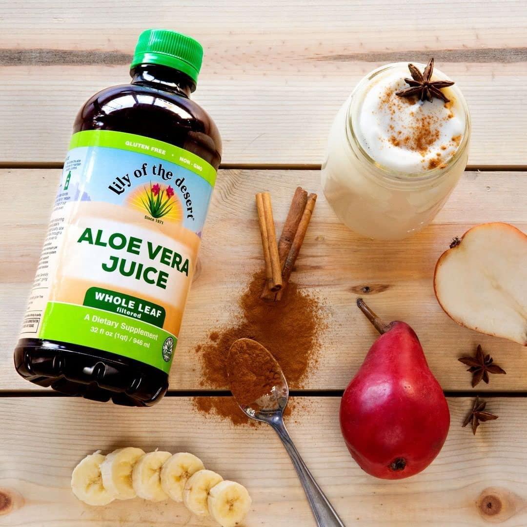 Lily Of The Desert Aloe Vera Juice (Whole Leaf 32oz) - Natural Whole Leaf  32 Fl Oz | Buy Now with Express International Delivery | GoSupps.com