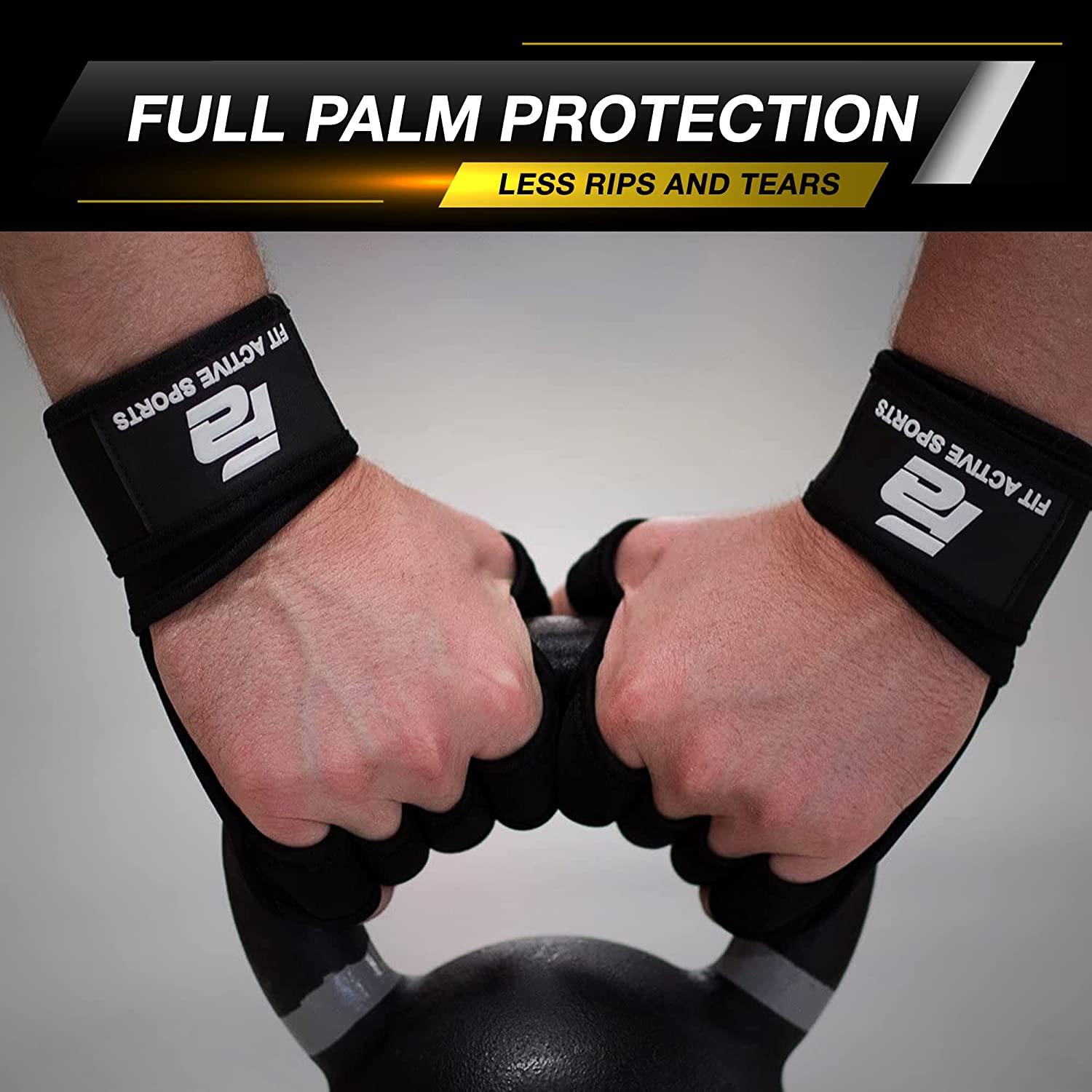 Fit Active Sports Ventilated Weight Lifting Gloves with Wrist