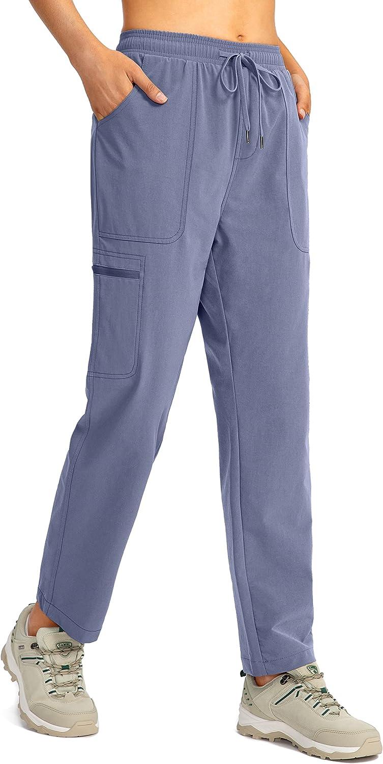 Outdoor Camping Pants TBMPOY Men's Hiking Work Pants - Lightweight Stretch Quick Dry Cargo Pants For Outdoor &amp; Travel Quick Dry Outdoor Pants