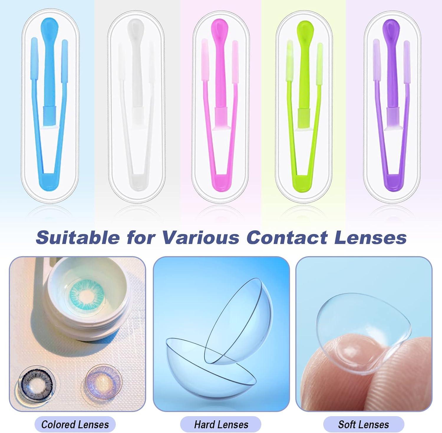 10 Pcs Contact Lense Applicator Contact Lens Tweezers Suction Stick