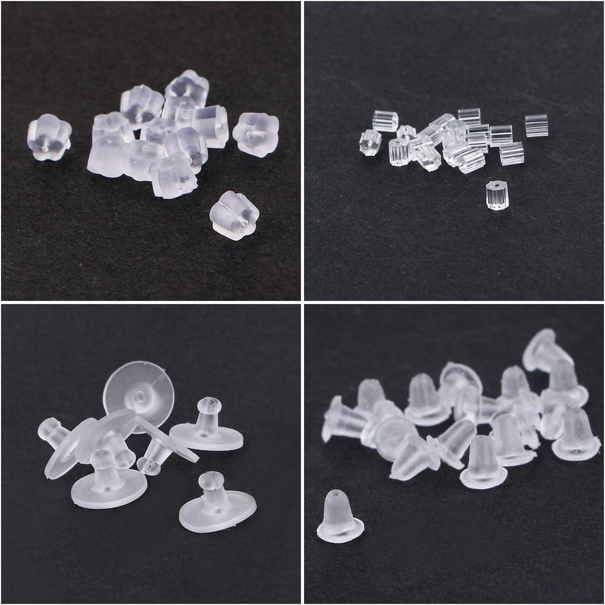 Amazon.com: Silicone Earring Backs, 200PCS Soft Earring Stoppers, Clear  Earring Backing Replacement for Stud Post Fishhook Earrings, Hypoallergenic