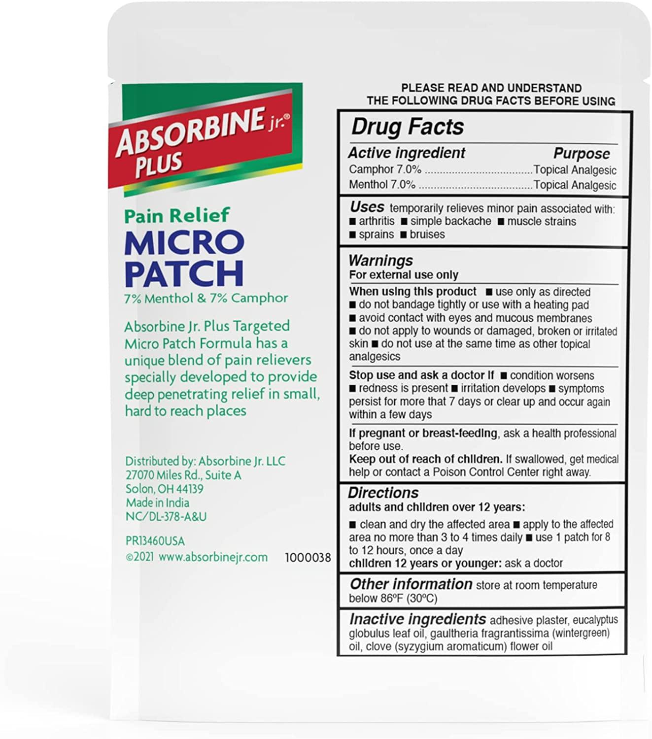 ABSORBINE JR. Micro Back, Arthritis, Neck, Foot, and Shoulder Pain