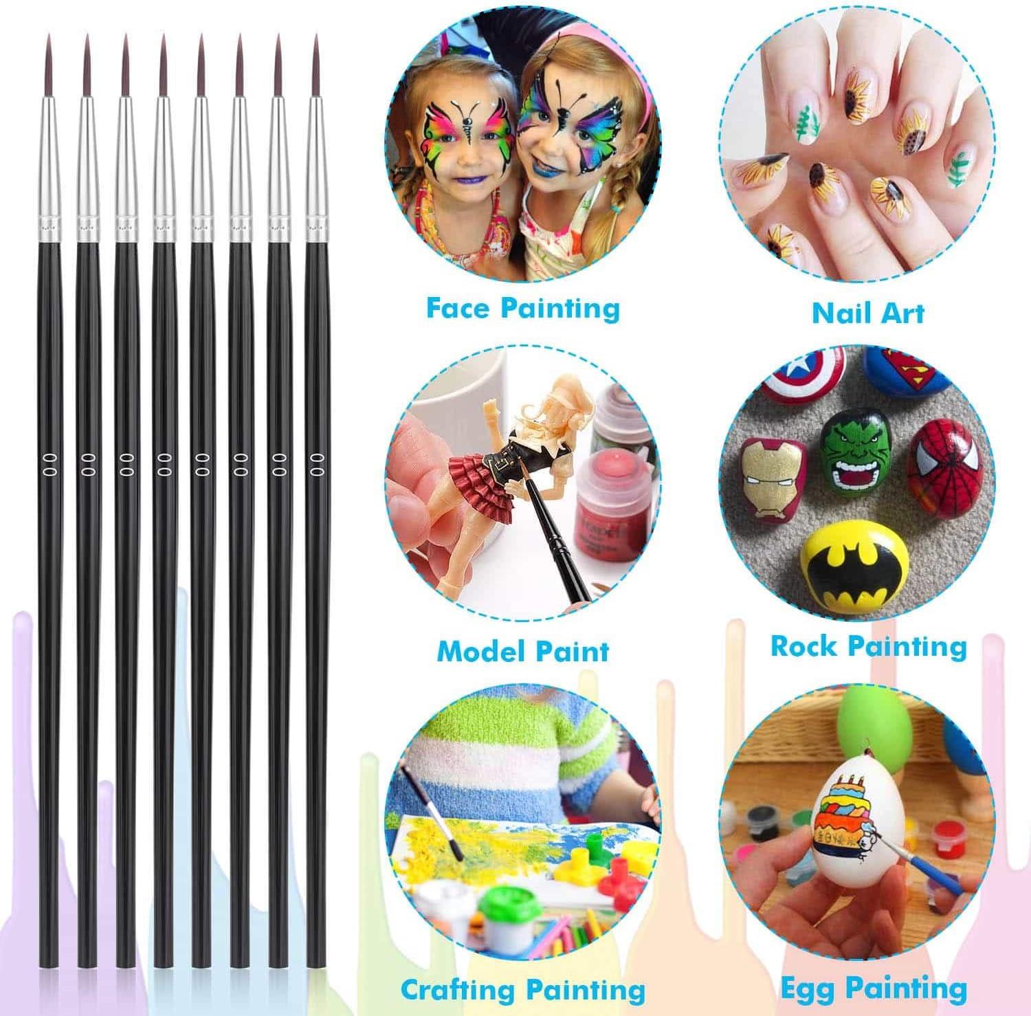 Nail Art Brushes, for nail art and facial detailed painting 
