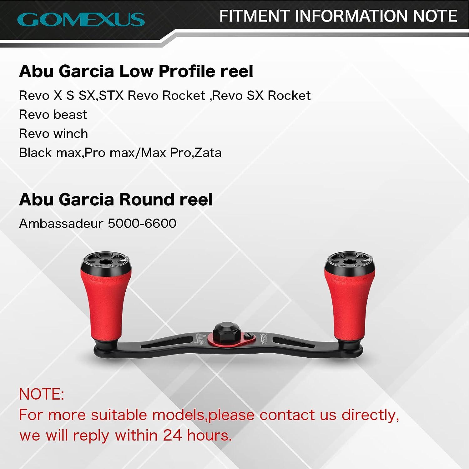 GOMEXUS Non-Slip Light Handle Compatible for Abu Garcia Revo X/SX/STX Revo  Rocket/Beast Black Max Pro Max/Max Pro Red for Revo SX/Rocket Aluminum  Handle Non-slip Knob