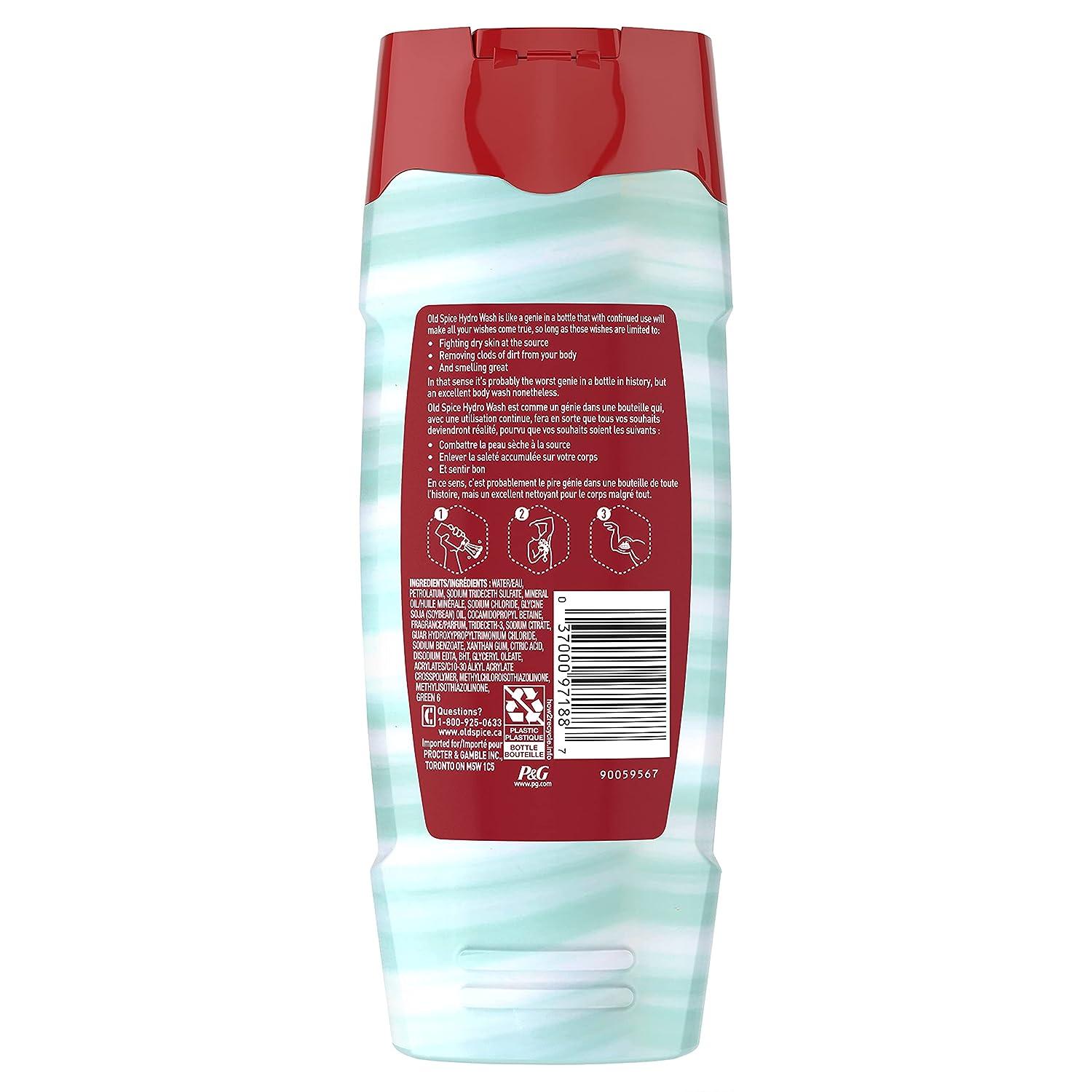 Old Spice Hydro Wash Body Wash Hardest Working Collection Pure Sport