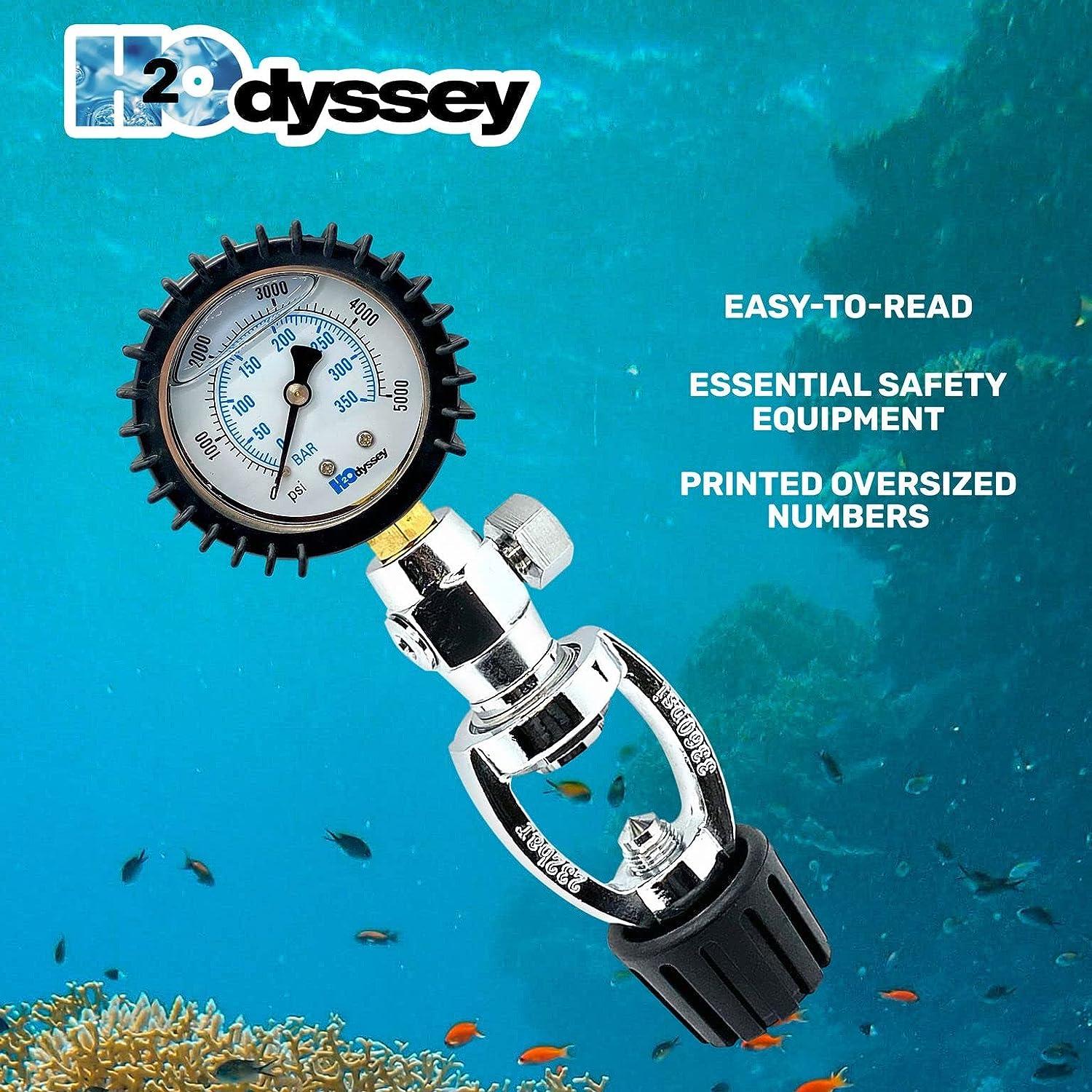 H2ODYSSEY Yoke Pressure Tester Professional Scuba Diving Gauge Buy