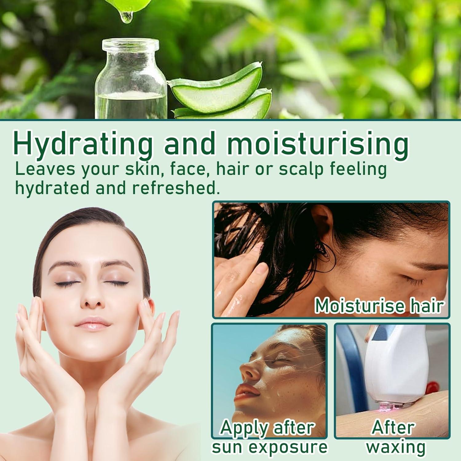 Pure Aloe Vera Gel for Face & Body - Hydrating Travel Size Moisturizer for All  Skin Types | Non-Sticky Fast Absorbing Aloe Cream | Buy Now with Express  International Delivery | GoSupps.com
