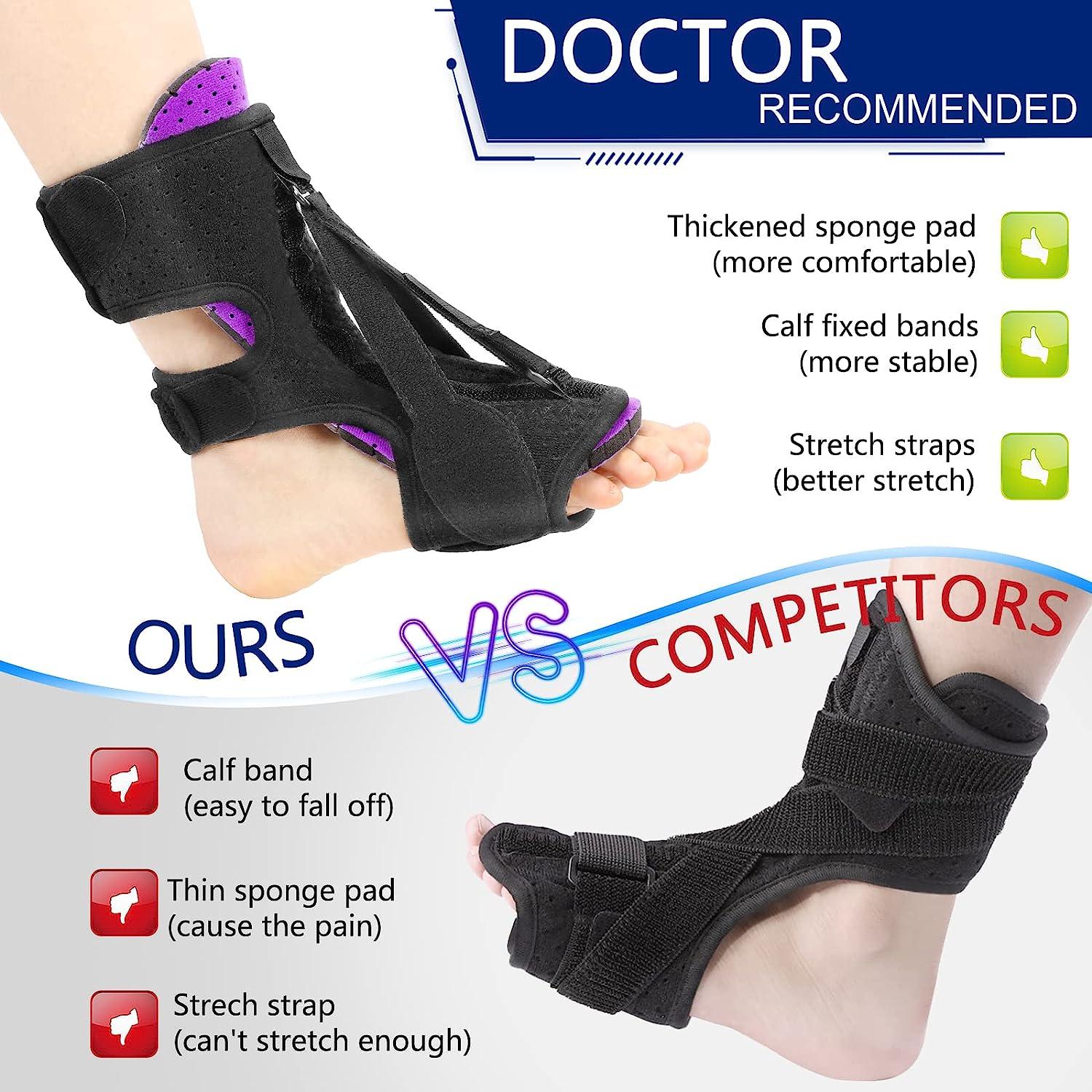 Plantar Fasciitis Night Splint, 2022 Upgraded 3 Adjustable Straps