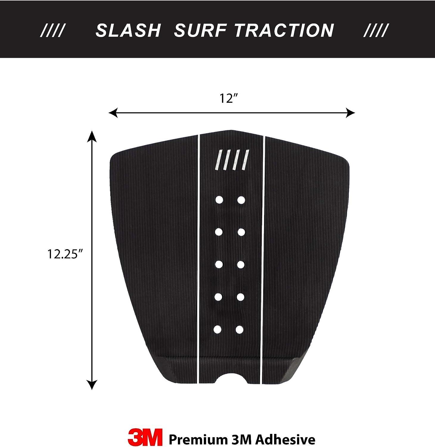 Slash Surfboard Traction Pad 3 Piece Front Grip Surfboard, Skimboard