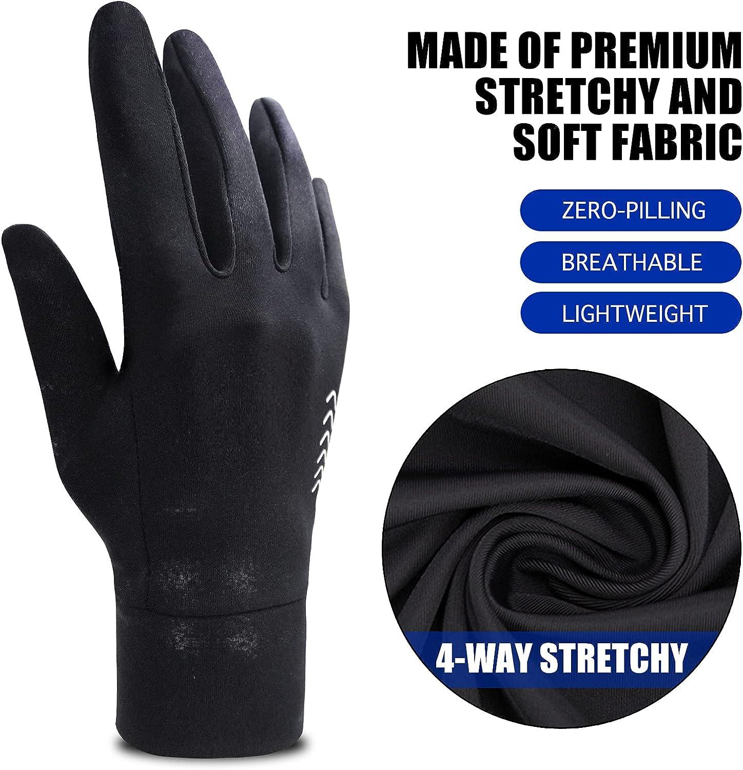 ATERCEL Winter Gloves for Men, Women, Updated Touch Screen Glove,  Waterproof Warm Gloves in Cold Weather for Running, Cycling, Driving,  Working Black Medium