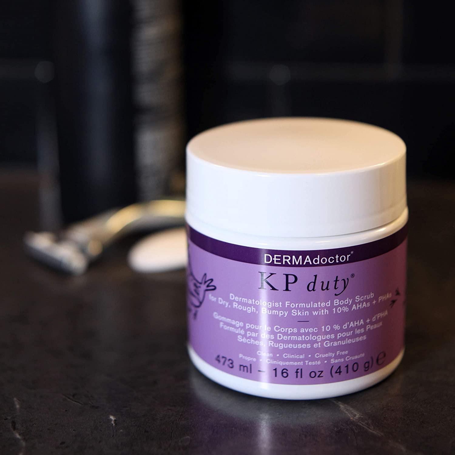 DERMAdoctor KP Duty Dermatologist Formulated Body Scrub Exfoliant for