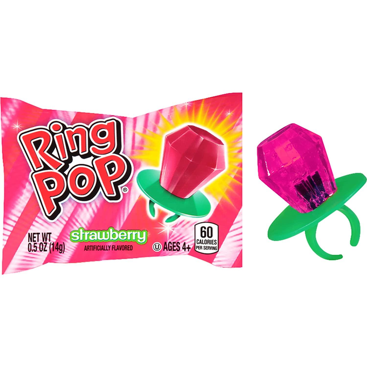 Ring Pop Individually Wrapped Bulk Lollipop 20 Count Summer Variety