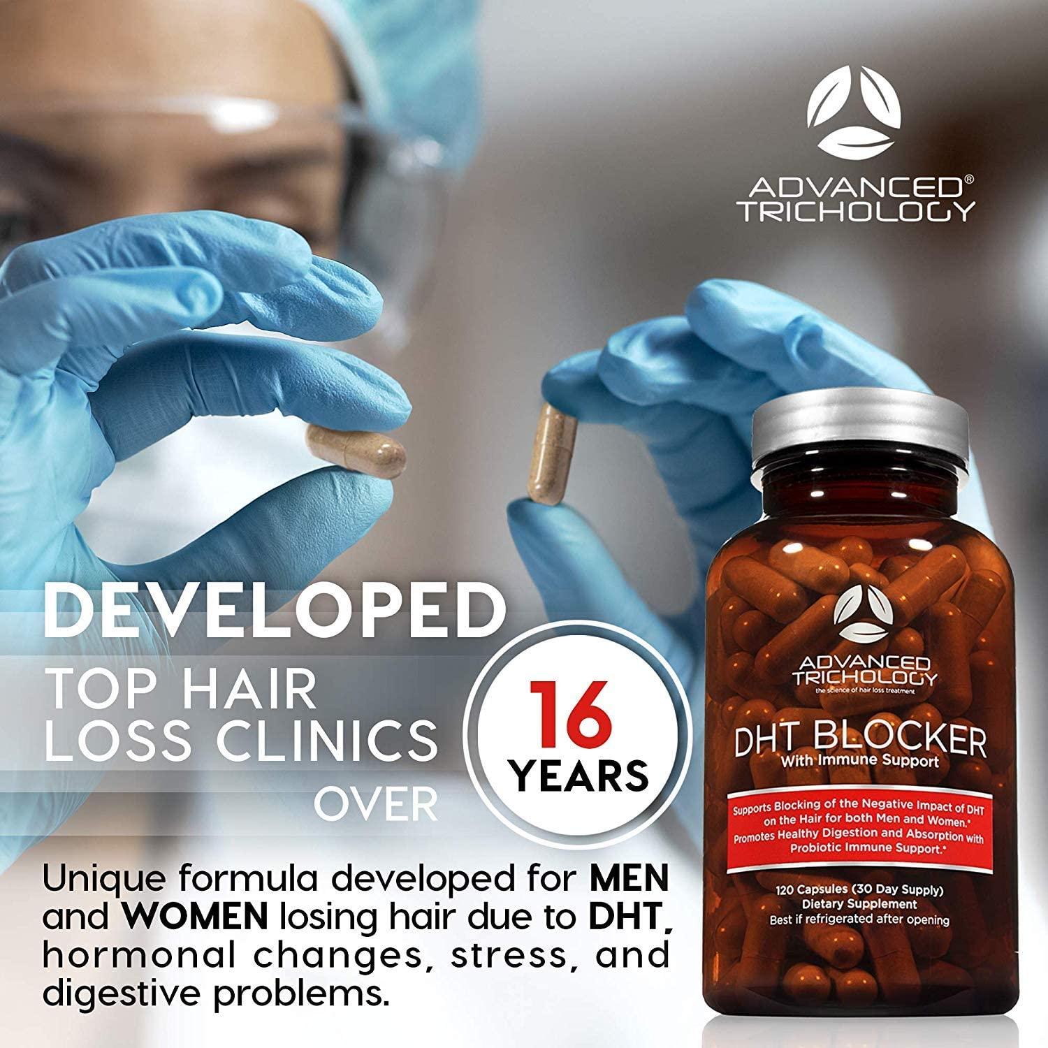 DHT Blocker - Hair Growth Supplement for Genetic Thinning for Men and Women  | Approved* by American Hair Loss Association | Guaranteed, Backed by 20  Years of Experience in Hair Loss Treatment Clinics