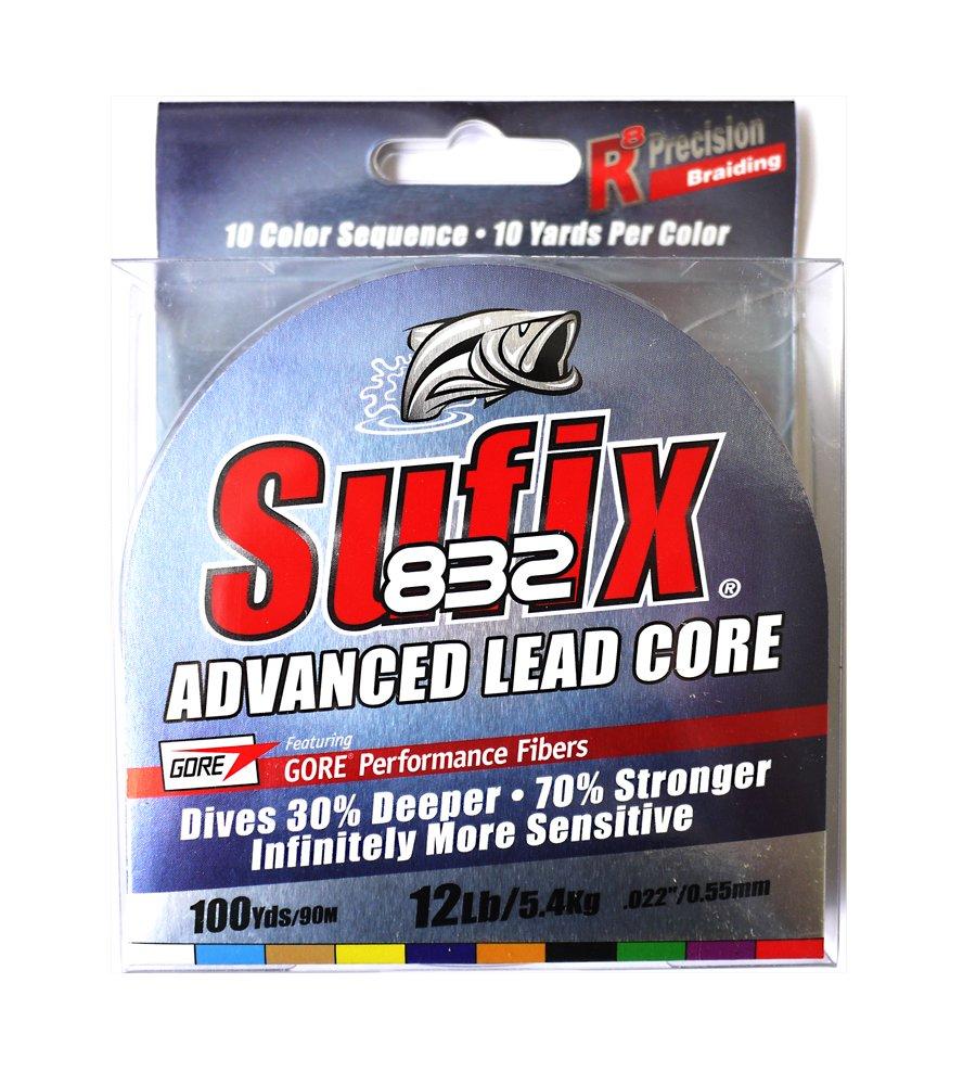 Sufix 832 Lead Core Fishing Line 100 yard spool