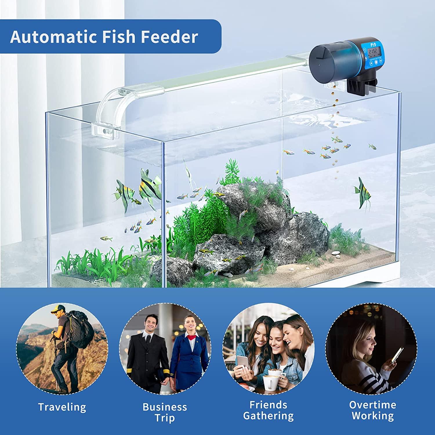 Auto Fish Feeder for Aquarium, FYD Automatic Fish Feeder Food Timer