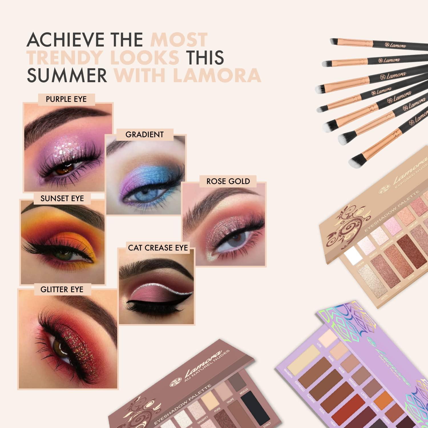 12-teiliges Augen-Makeup-Pinselset – Für Lidschatten, Eyeliner & Mehr