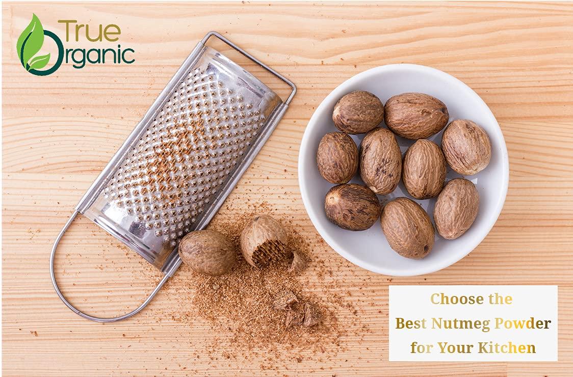 True Organic Ceylon Nutmeg Powder ( Ground ) 3.5 Oz USDA Certified Pure Ceylon Premium Quality