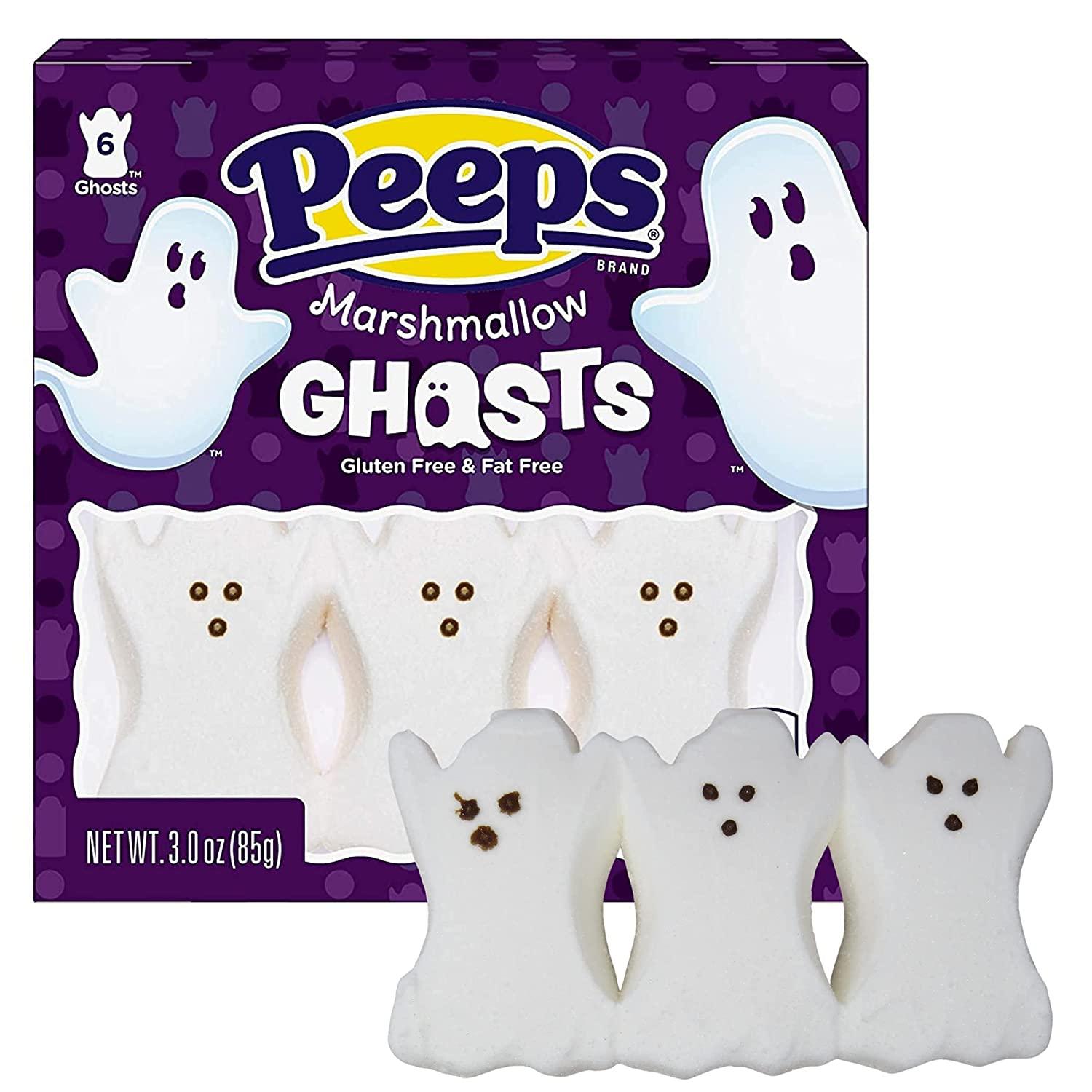 Peeps Marshmallows Candy Halloween Spooky Shaped, Sugar Coated Candy