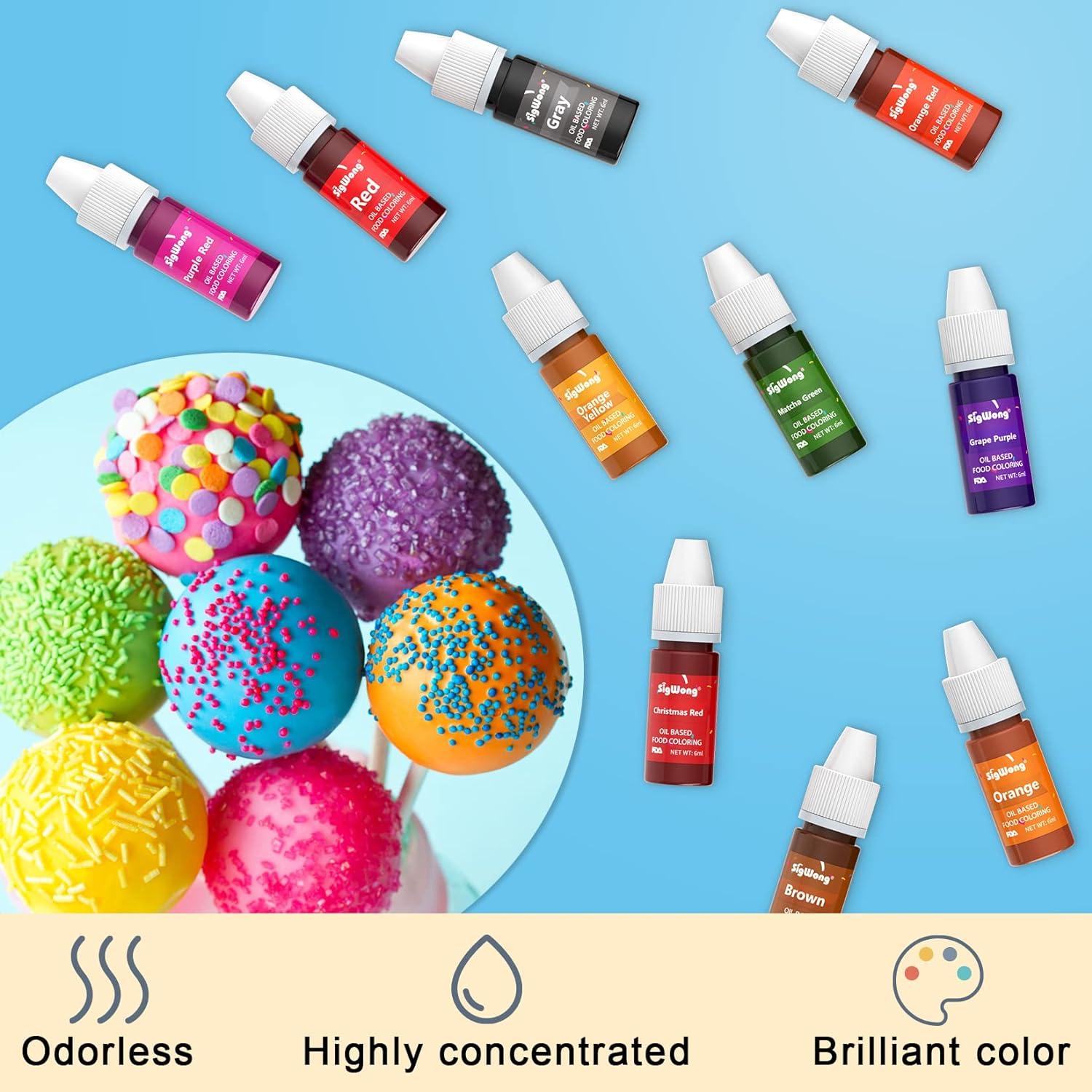  Food Coloring Liquid - 16 Colors Vibrant Food Coloring Set,  Upgraded Tasteless Food Grade Food Dye for Cake Decorating, Baking,  Cookies, Icing, Slime, Easter Egg, Fondant and DIY Crafts 