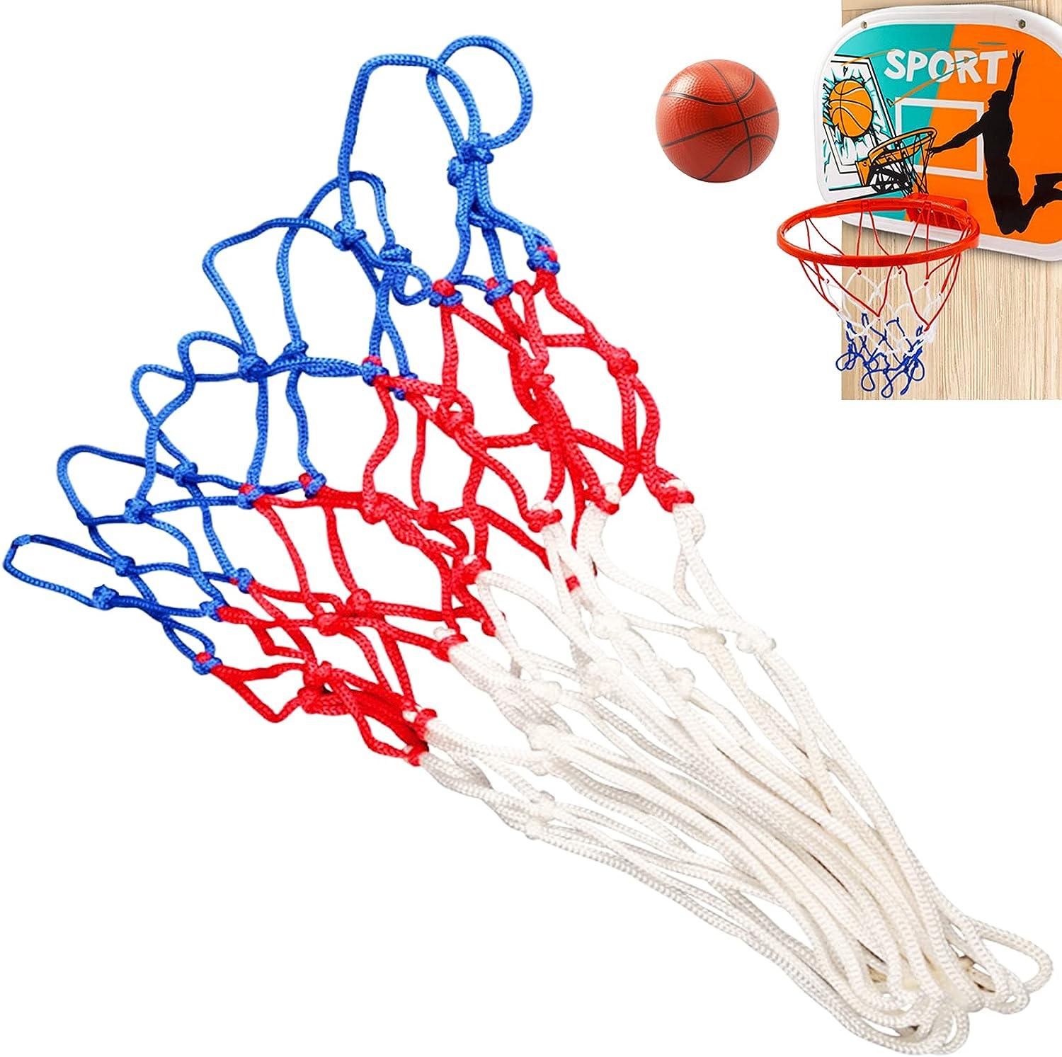 Small Net Replacement for 12 Loops Mini Basketball Hoop , 8-10.25 Rims,  All Weather Anti Whip