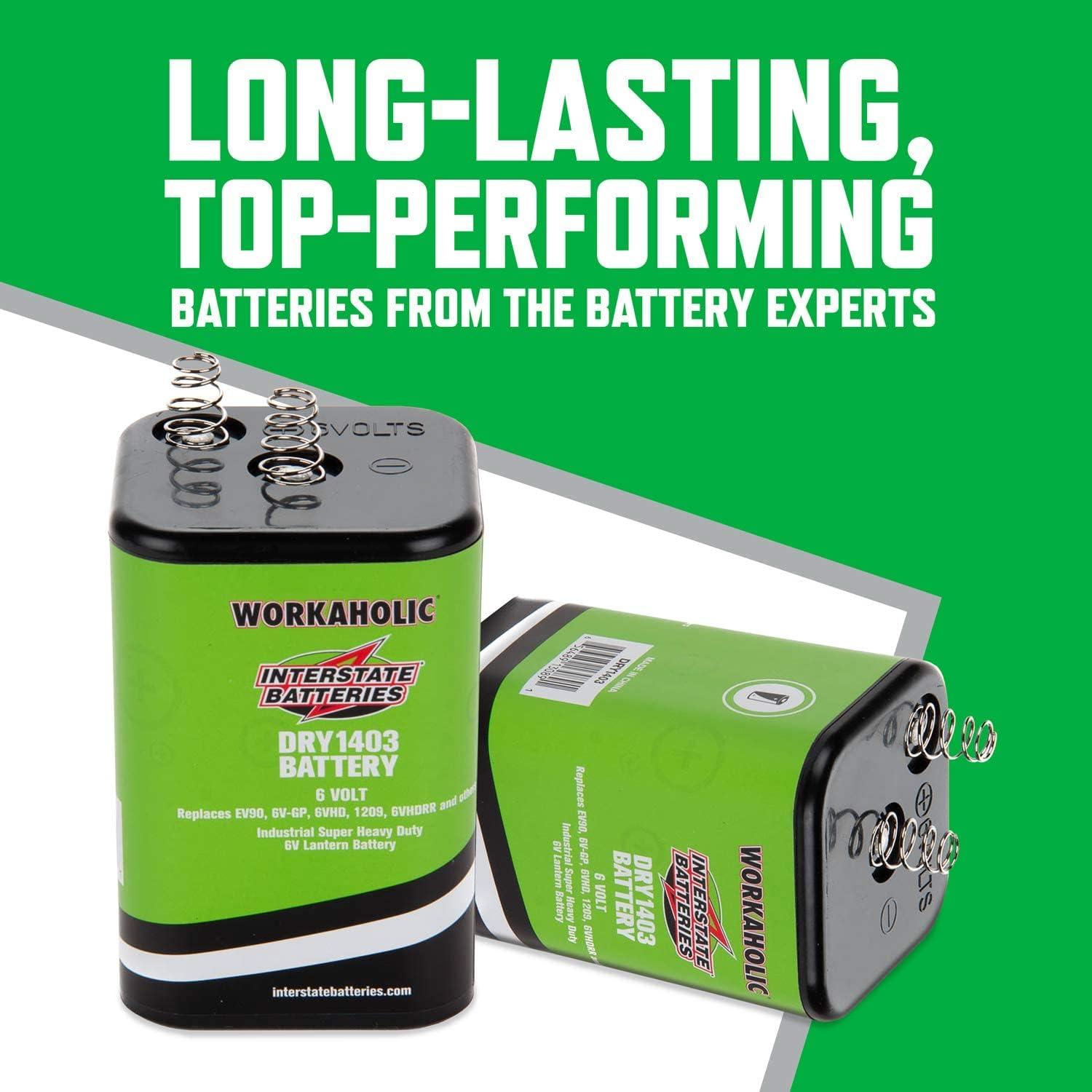Interstate Batteries 6V HD Lantern Flashlight Battery (DRY1403) 6