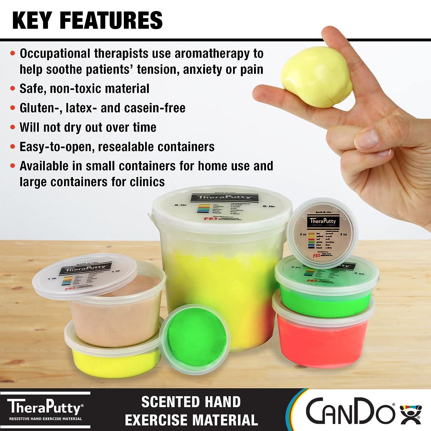 CanDo TheraPutty Scented Hand Exercise Putty For Rehabilitation