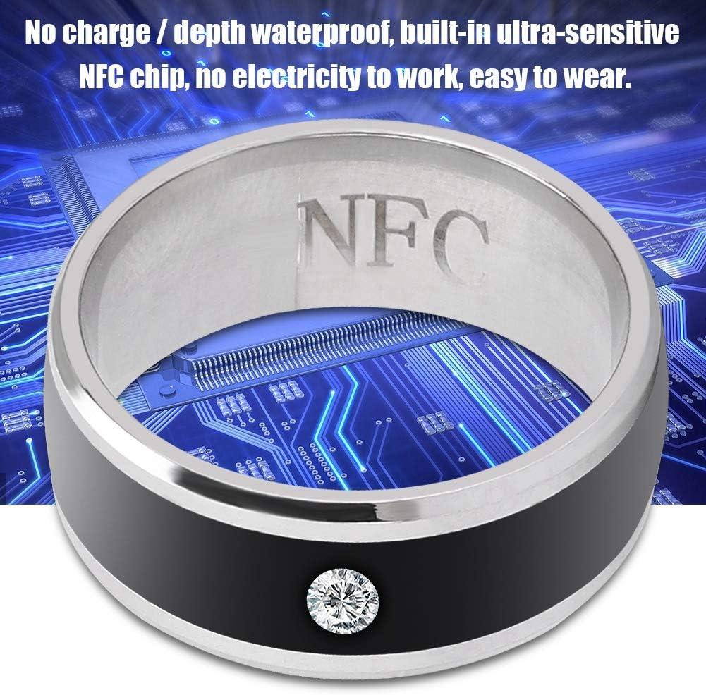 Smart Ring, NFC Multi-Function Smart Rings Magic Wearable Device Universal  for Mobile Phone, Connecte to The Mobile Phone Function Operation and  Sharing of Data(7in)