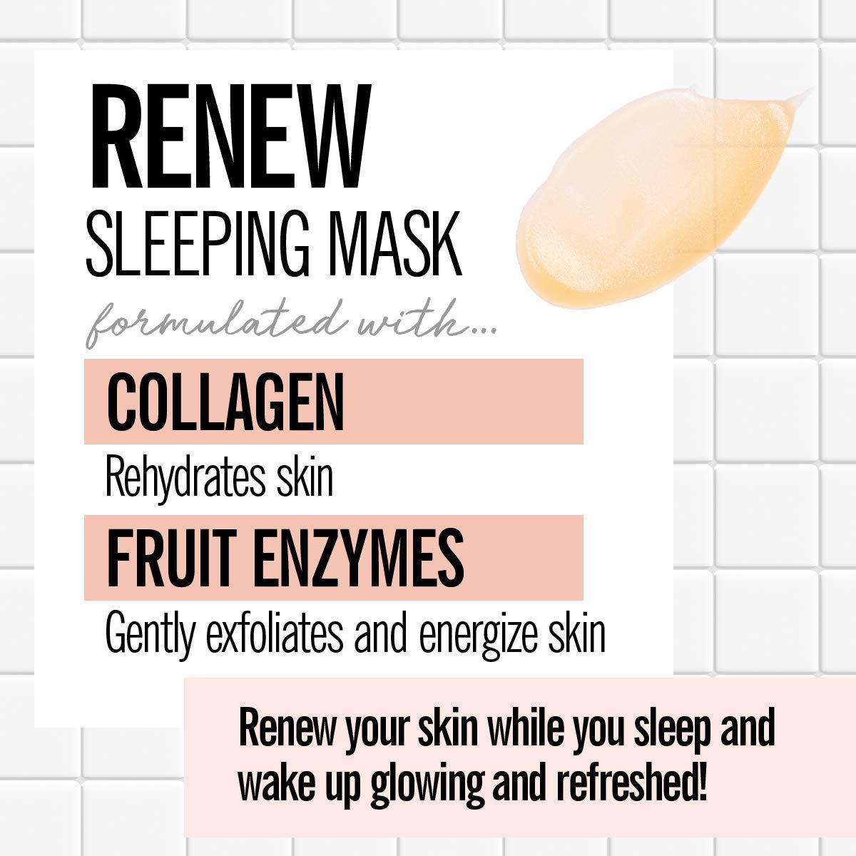 Valjean Labs Renew Sleeping Mask Collagen + Fruit Enzymes Helps to