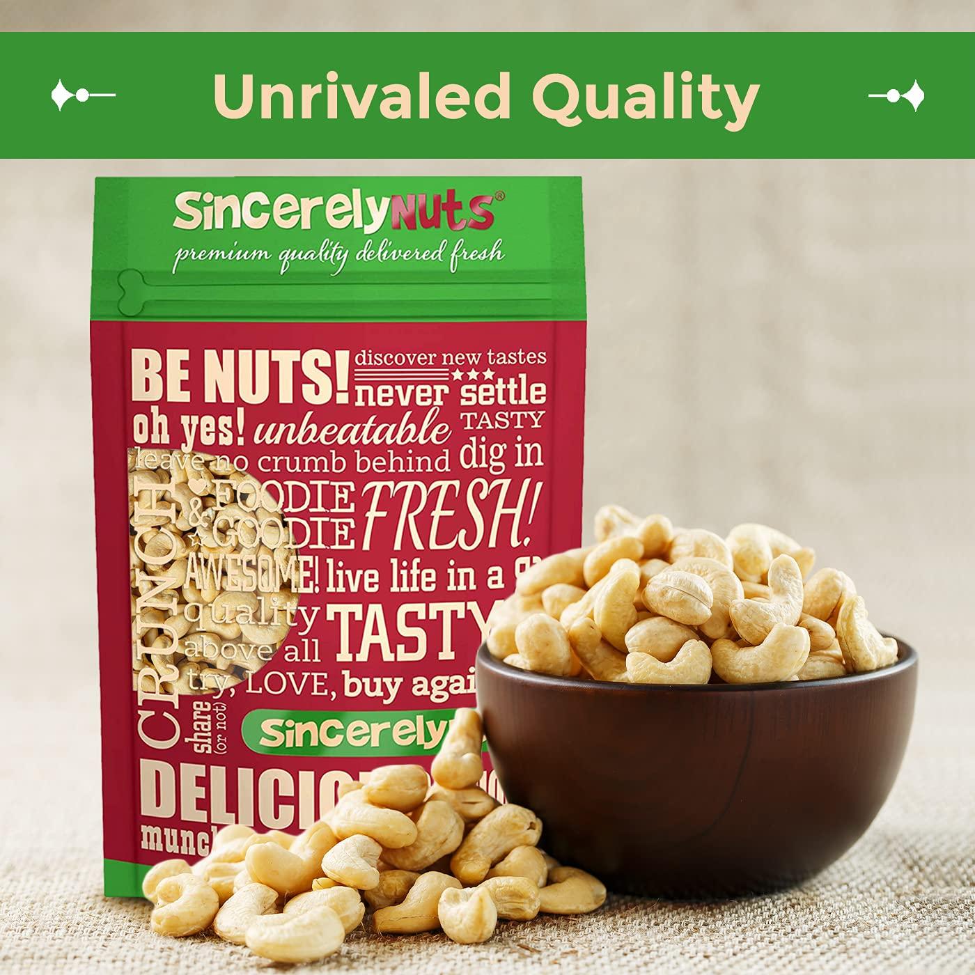 Sincerely Nuts Raw Cashews Whole and Unsalted Healthy Snack, Source